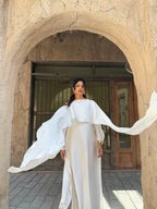 Alfiya Cape Dress – Paris Silk