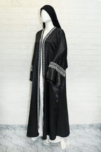 Emerald Abaya – Roza Satin with Nida Inner